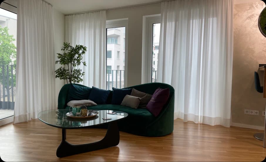 Gardinen eingebaut von raumdecor schnell
